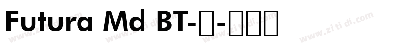 Futura Md BT-中字体转换